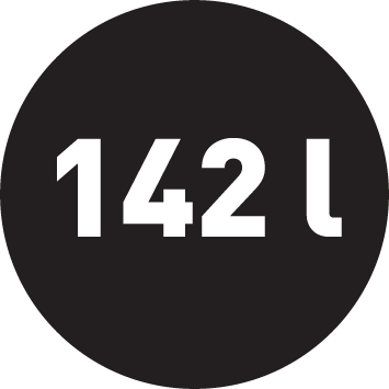 Objem mrazničky 142 l