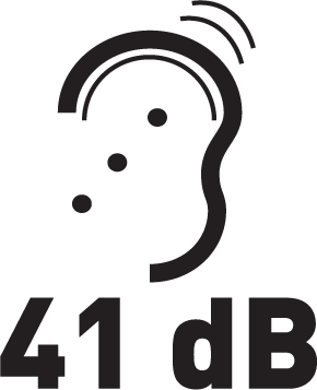 Hlučnost 41 dB