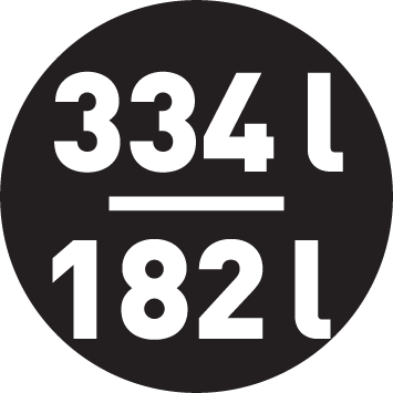 Objem chladničky/mrazničky 334/182 l